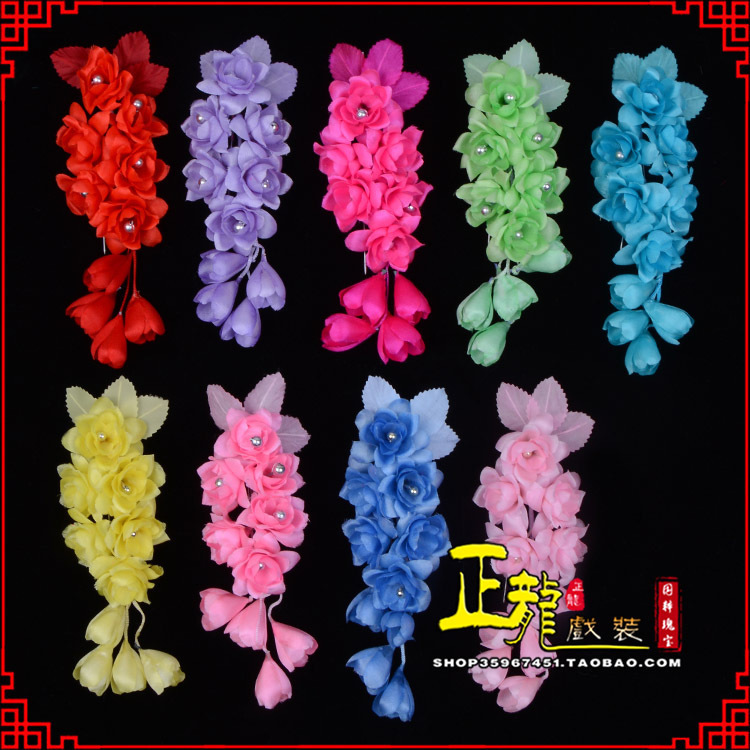 厦门鬓花头饰小花头花 真丝绢花