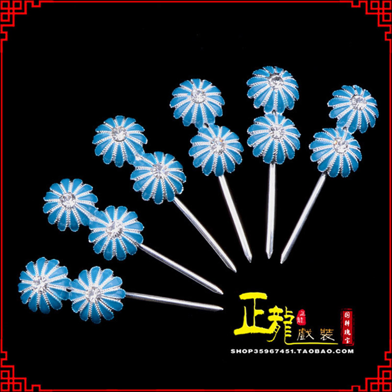 厦门头面泡子旦角化妆头饰 仿点绸泡子