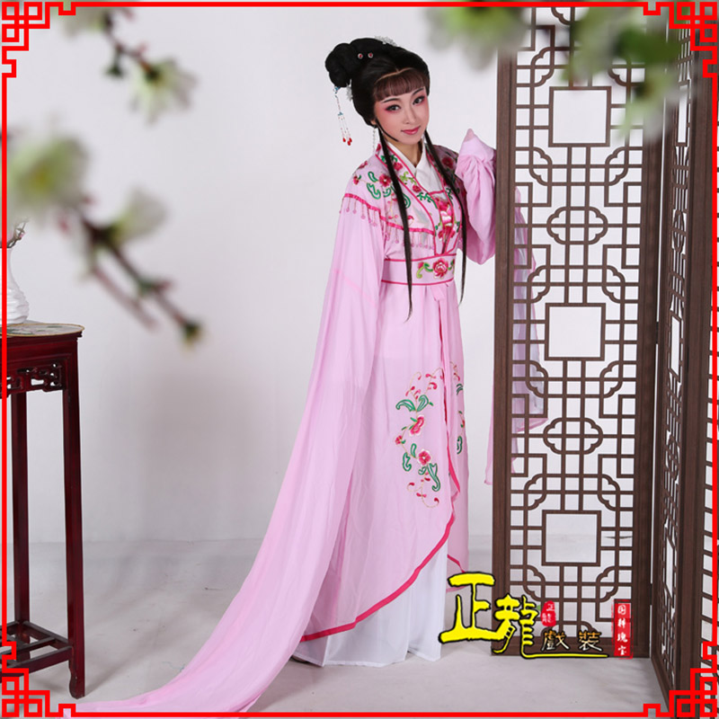 厦门花旦黄梅戏服古装戏服水袖戏剧假云肩长披